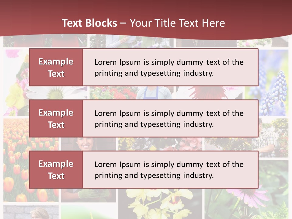 Garden Dasy Person PowerPoint Template