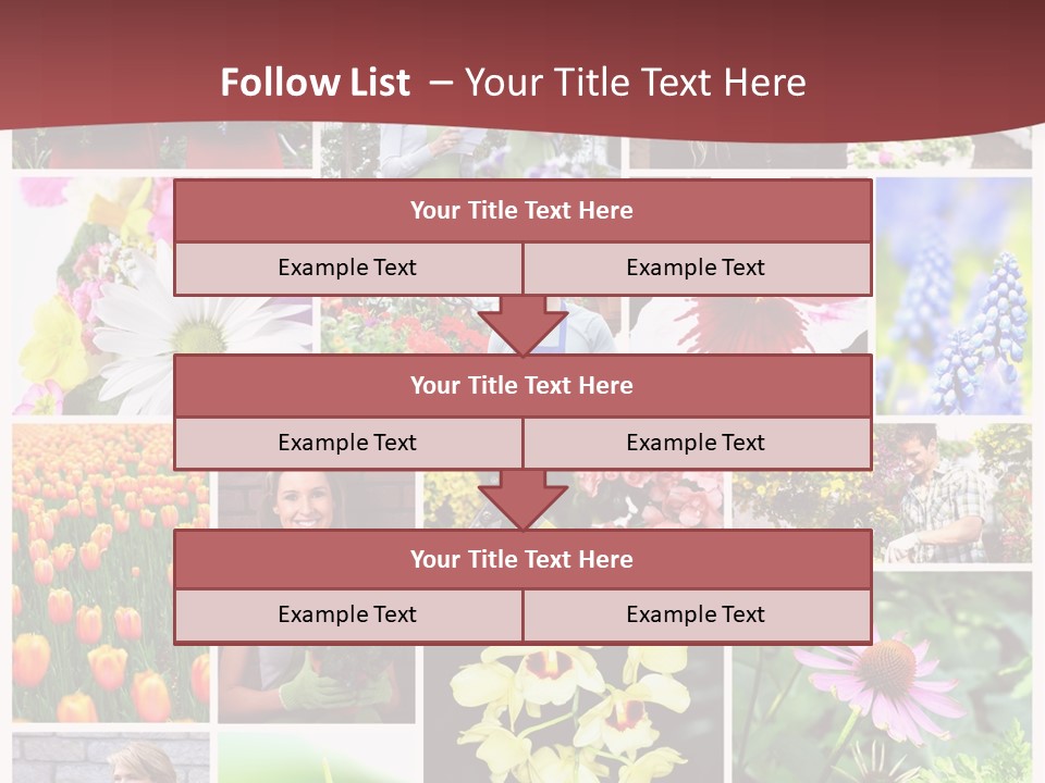 Garden Dasy Person PowerPoint Template