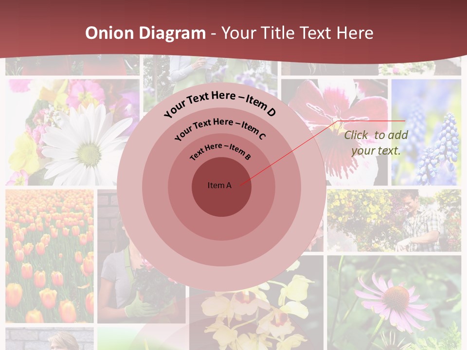 Garden Dasy Person PowerPoint Template