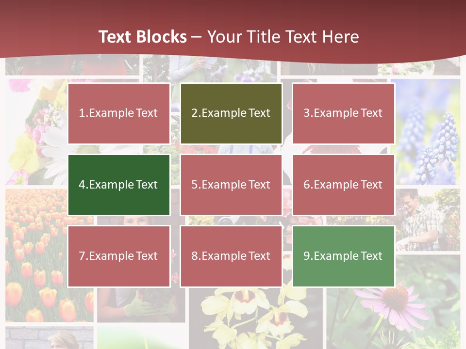 Garden Dasy Person PowerPoint Template