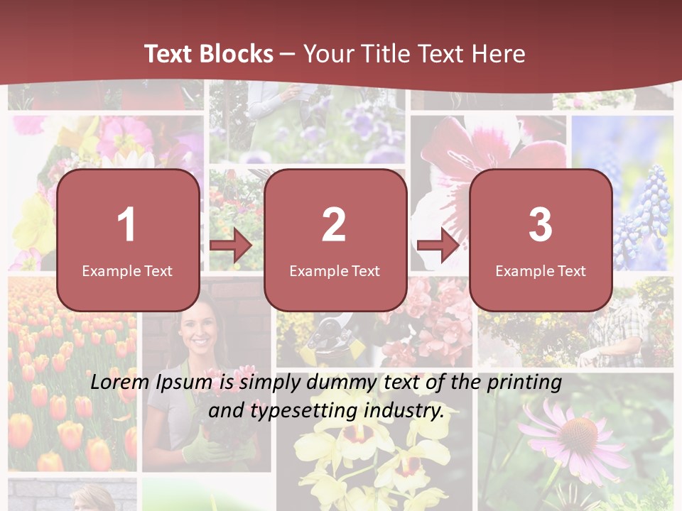 Garden Dasy Person PowerPoint Template