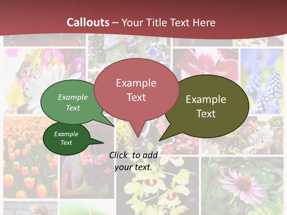 Garden Dasy Person PowerPoint Template