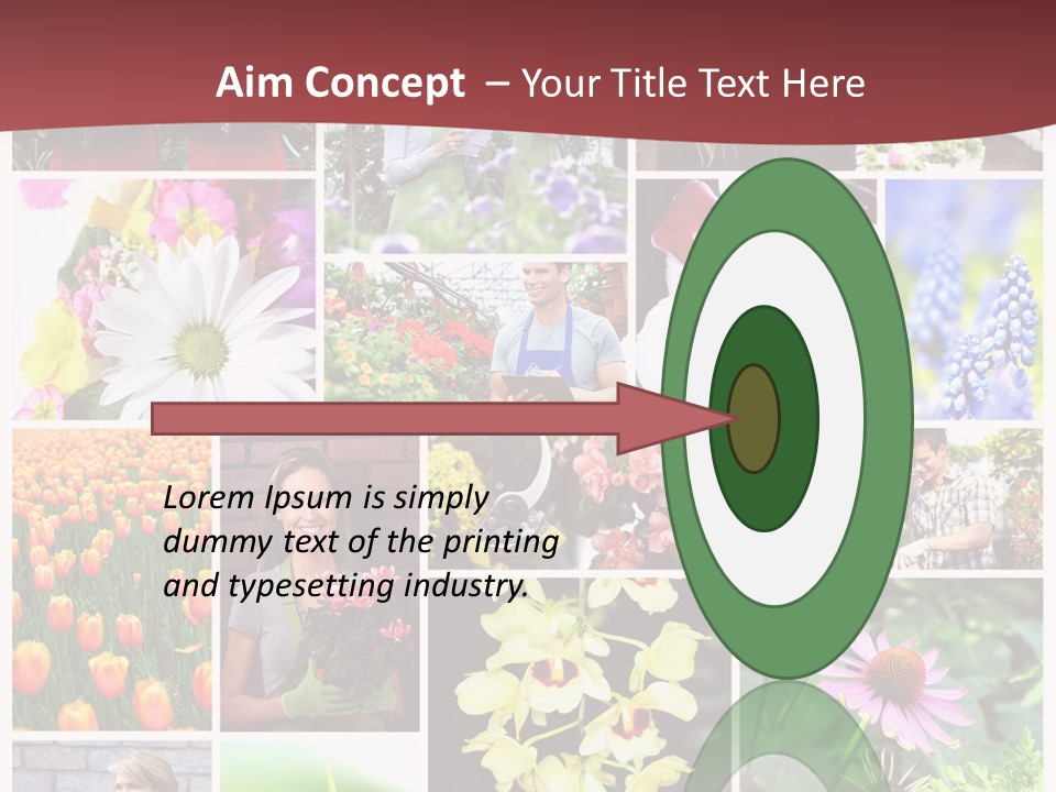Garden Dasy Person PowerPoint Template