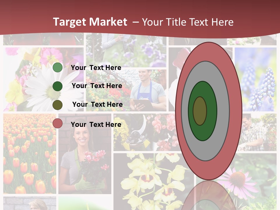 Garden Dasy Person PowerPoint Template