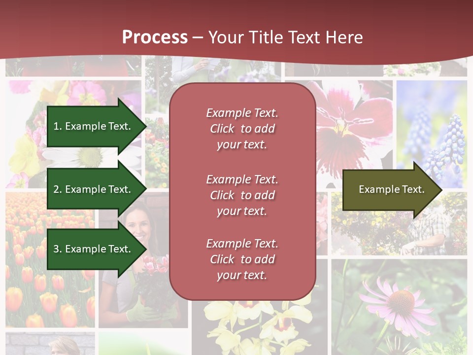 Garden Dasy Person PowerPoint Template