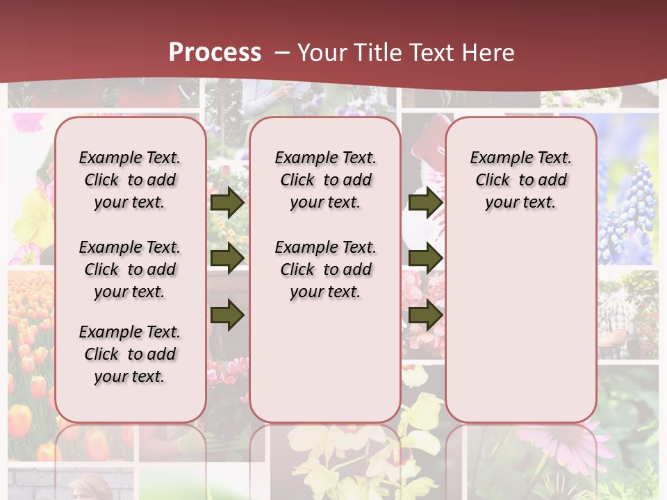 Garden Dasy Person PowerPoint Template