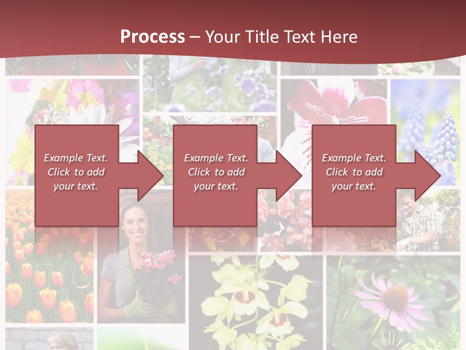 Garden Dasy Person PowerPoint Template