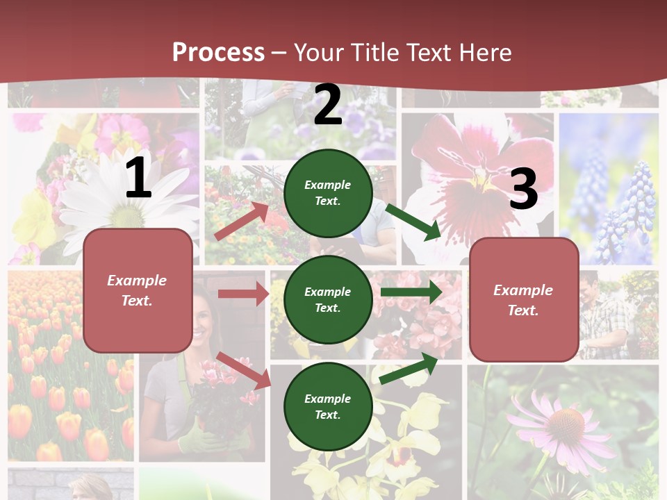 Garden Dasy Person PowerPoint Template