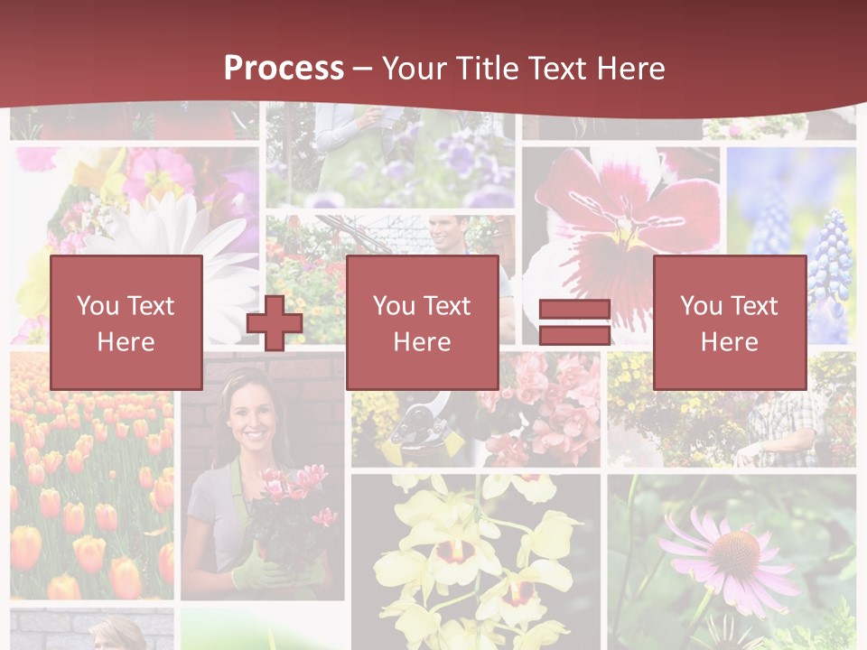 Garden Dasy Person PowerPoint Template
