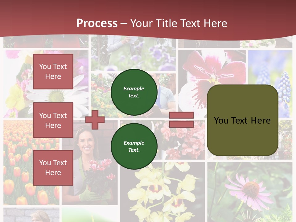 Garden Dasy Person PowerPoint Template
