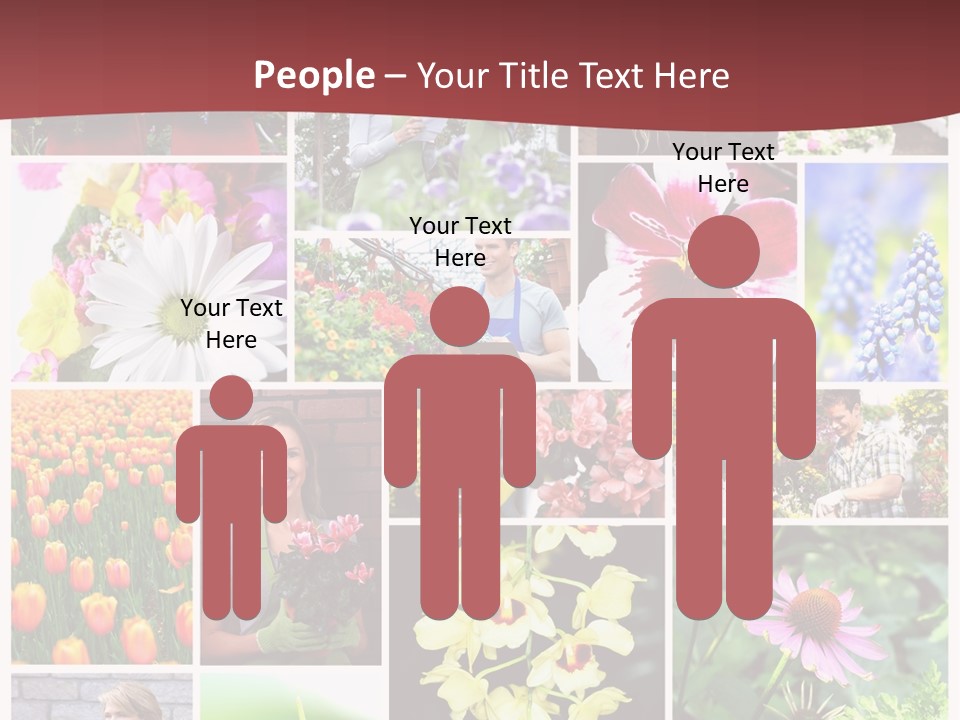 Garden Dasy Person PowerPoint Template
