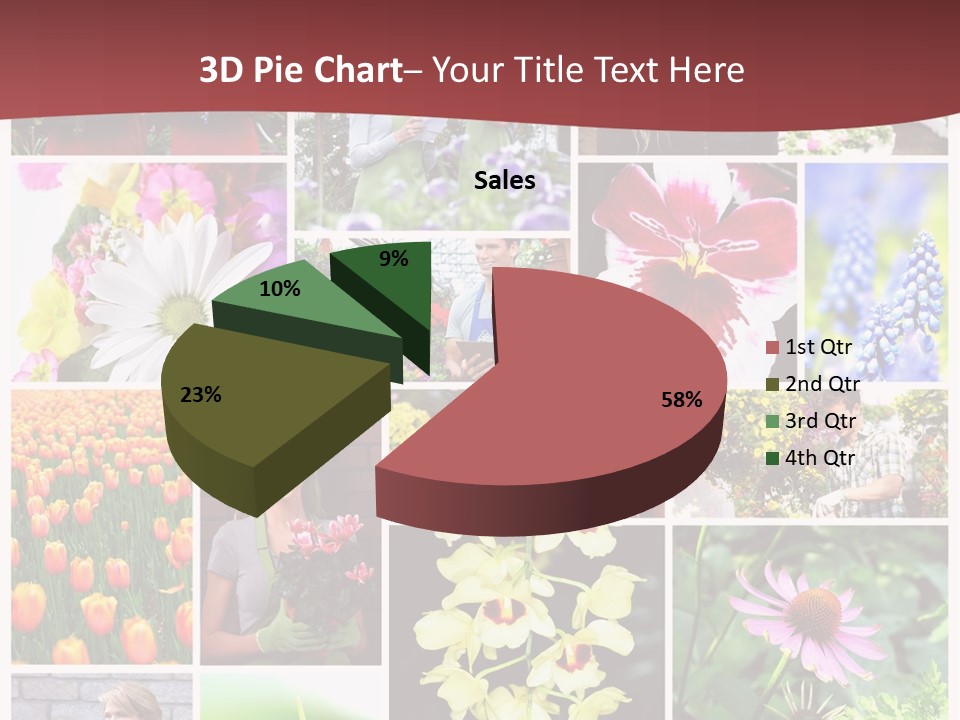 Garden Dasy Person PowerPoint Template