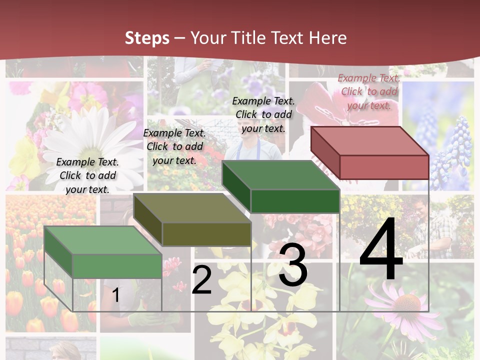 Garden Dasy Person PowerPoint Template