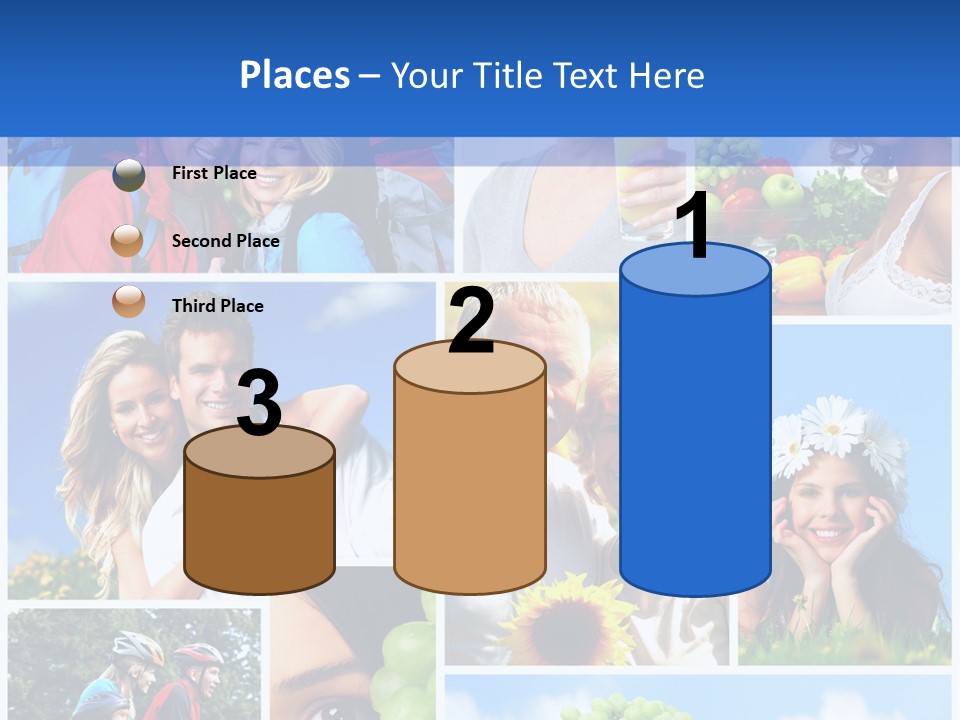 Elderly Portrait Fun PowerPoint Template