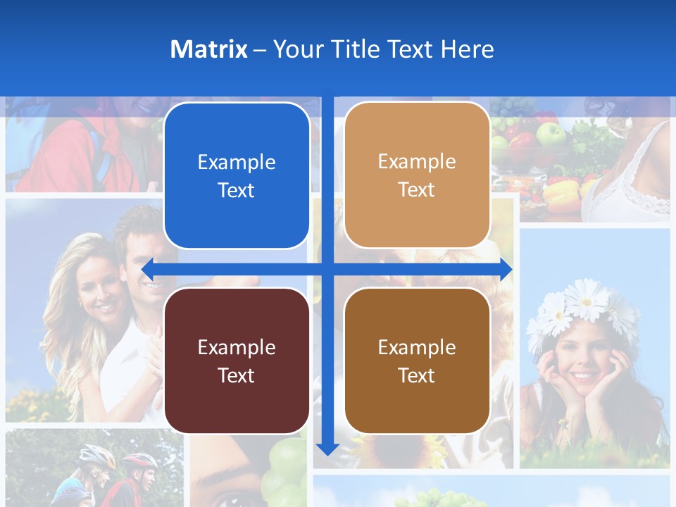 Elderly Portrait Fun PowerPoint Template