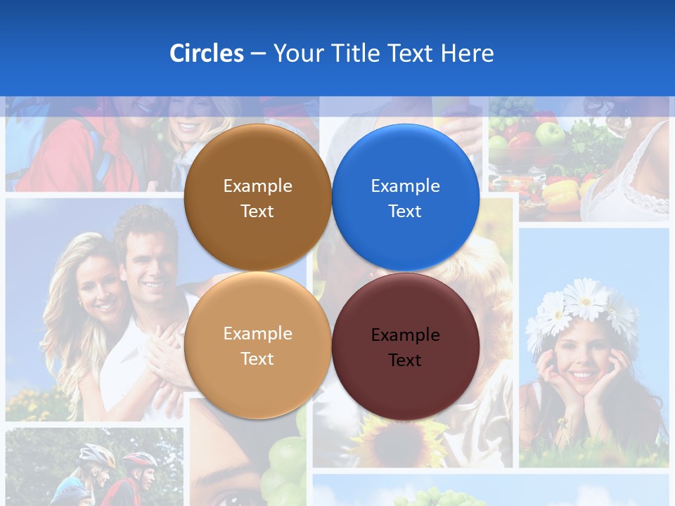 Elderly Portrait Fun PowerPoint Template