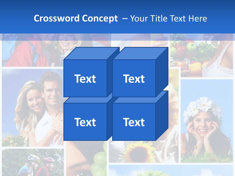 Elderly Portrait Fun PowerPoint Template