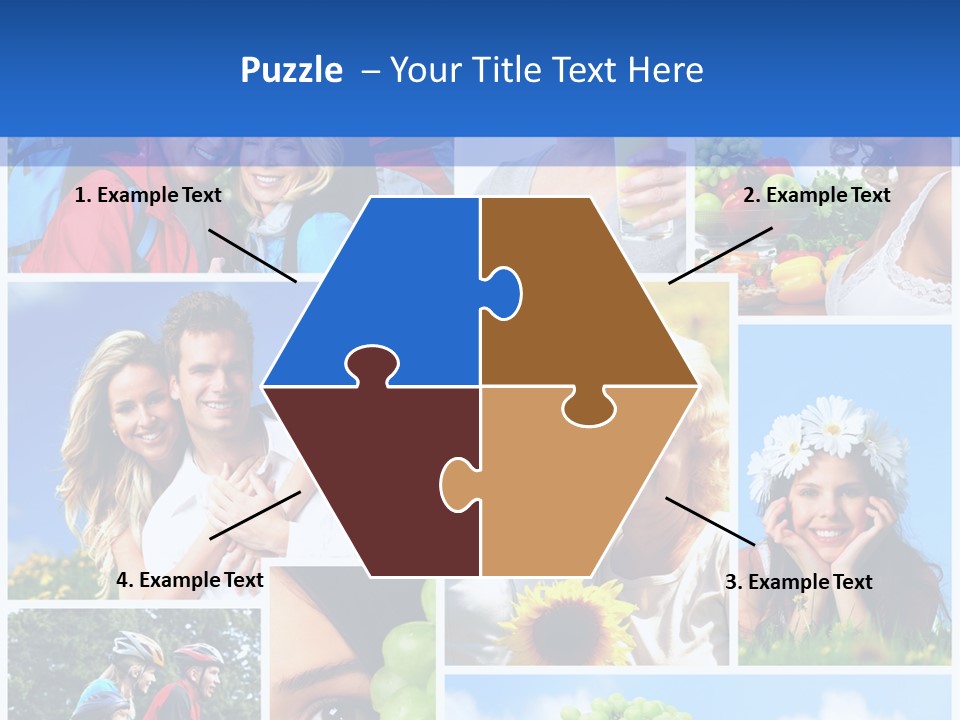 Elderly Portrait Fun PowerPoint Template