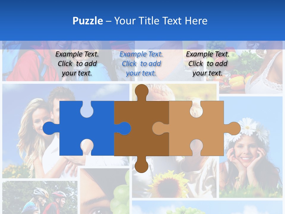 Elderly Portrait Fun PowerPoint Template