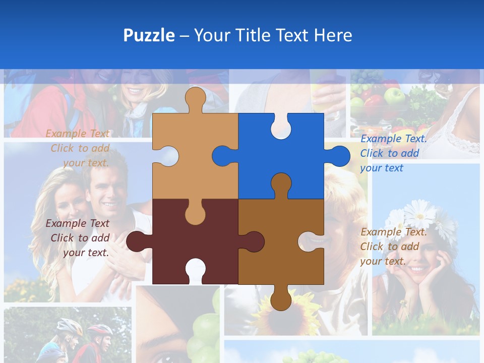 Elderly Portrait Fun PowerPoint Template