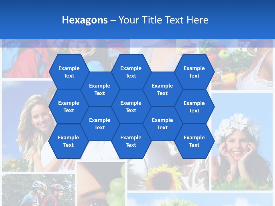 Elderly Portrait Fun PowerPoint Template