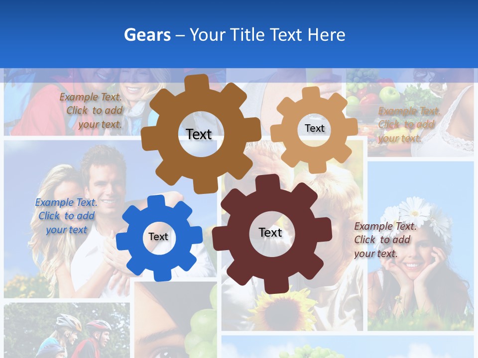 Elderly Portrait Fun PowerPoint Template