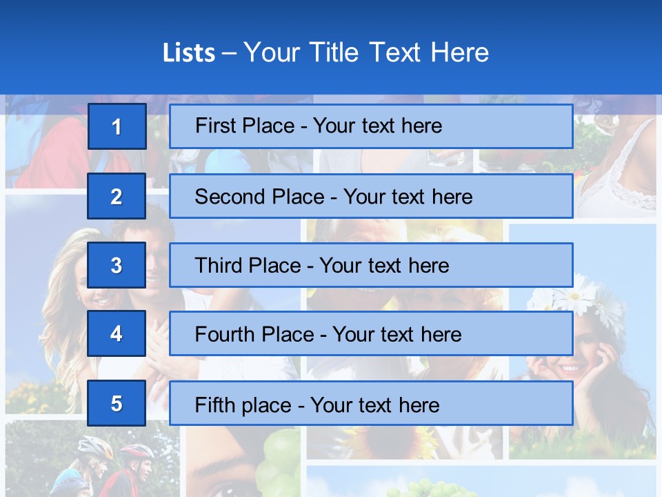 Elderly Portrait Fun PowerPoint Template