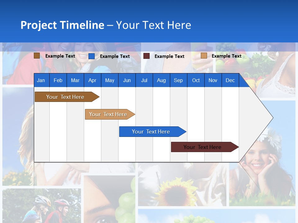 Elderly Portrait Fun PowerPoint Template