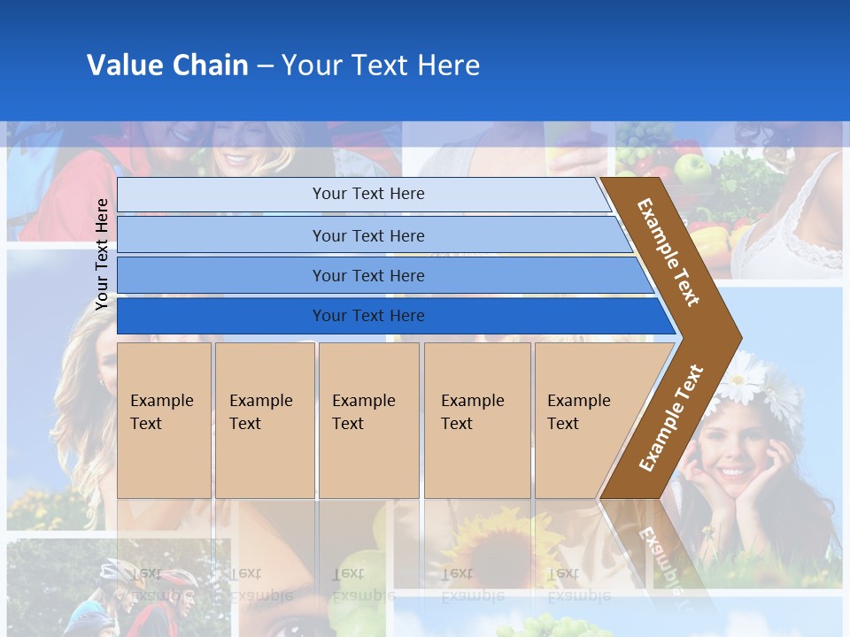 Elderly Portrait Fun PowerPoint Template