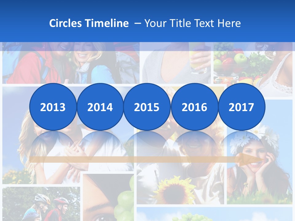 Elderly Portrait Fun PowerPoint Template