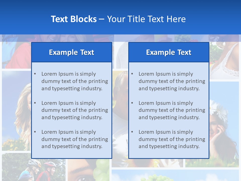 Elderly Portrait Fun PowerPoint Template