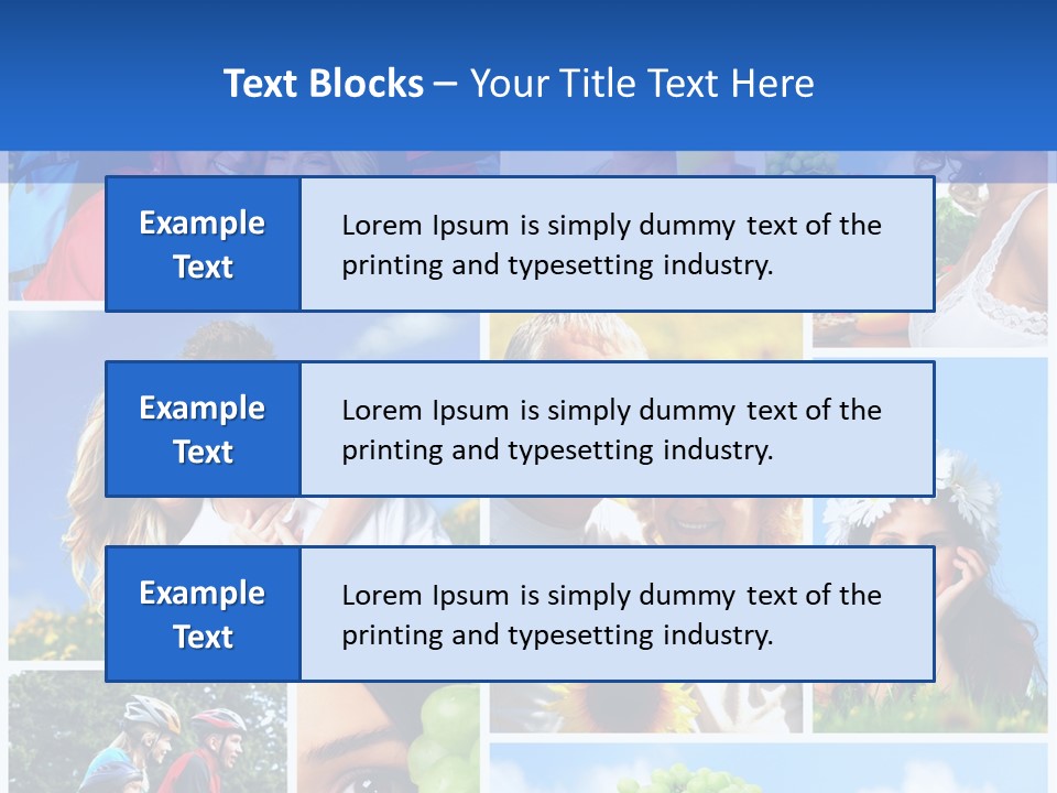 Elderly Portrait Fun PowerPoint Template