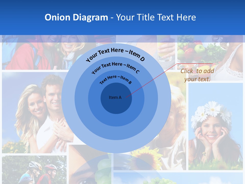 Elderly Portrait Fun PowerPoint Template