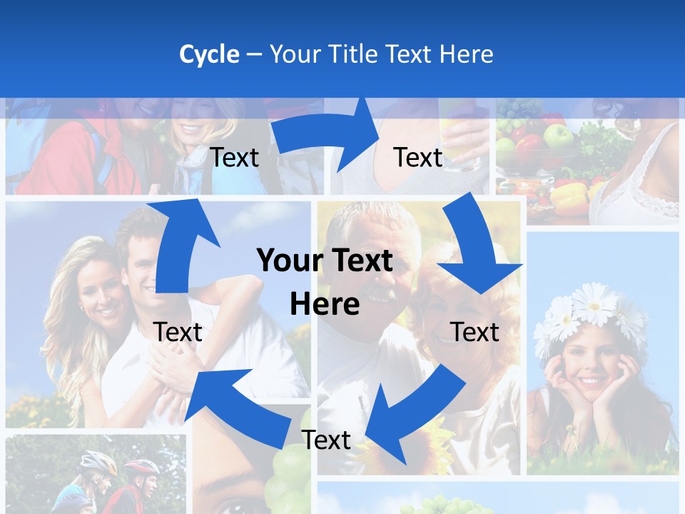 Elderly Portrait Fun PowerPoint Template