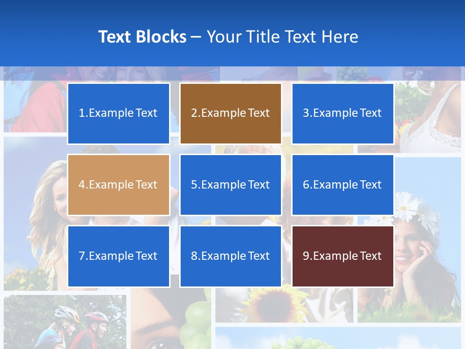 Elderly Portrait Fun PowerPoint Template