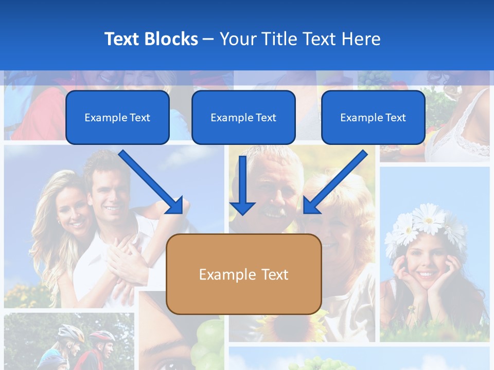Elderly Portrait Fun PowerPoint Template