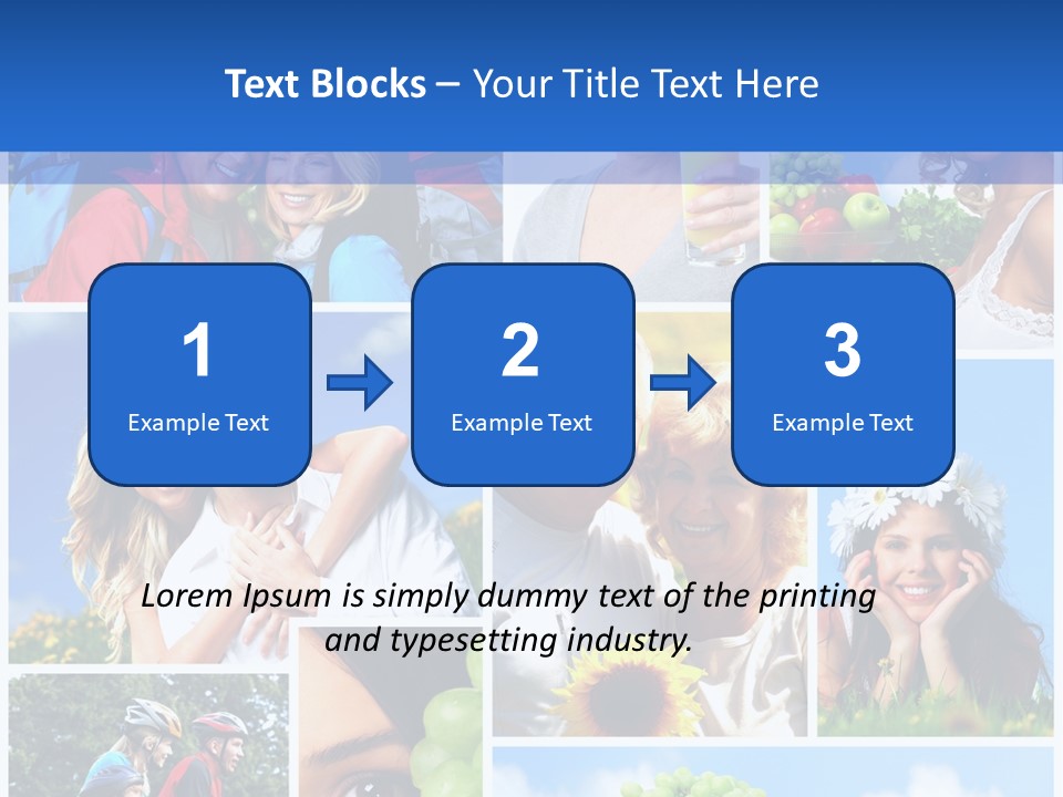 Elderly Portrait Fun PowerPoint Template