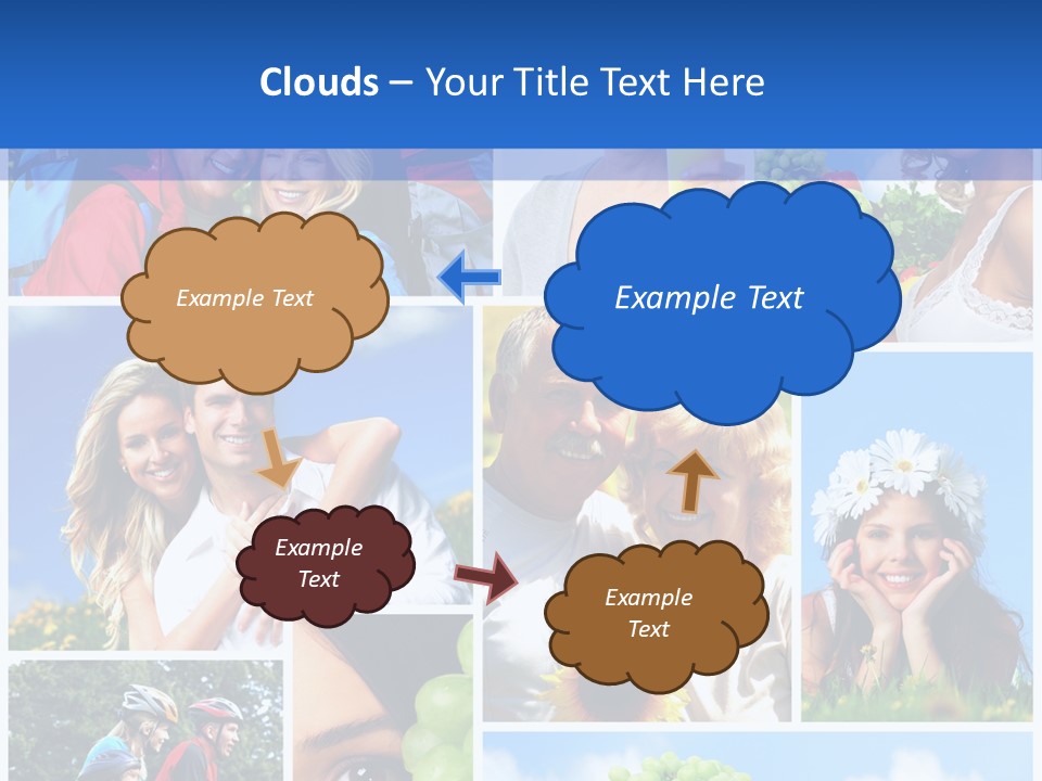 Elderly Portrait Fun PowerPoint Template