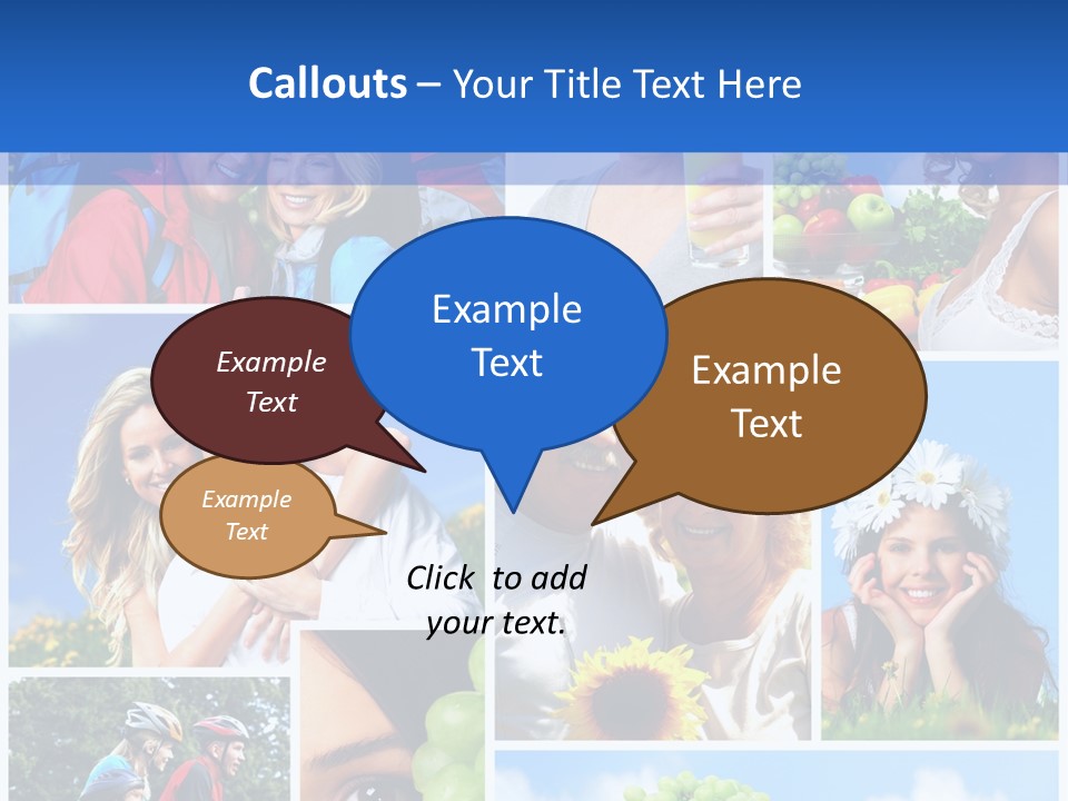 Elderly Portrait Fun PowerPoint Template