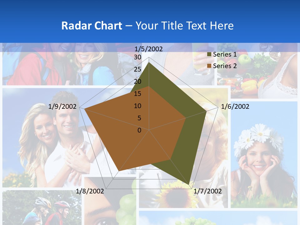 Elderly Portrait Fun PowerPoint Template