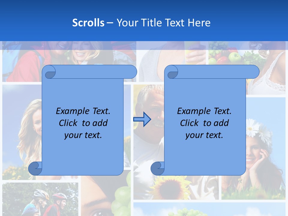 Elderly Portrait Fun PowerPoint Template