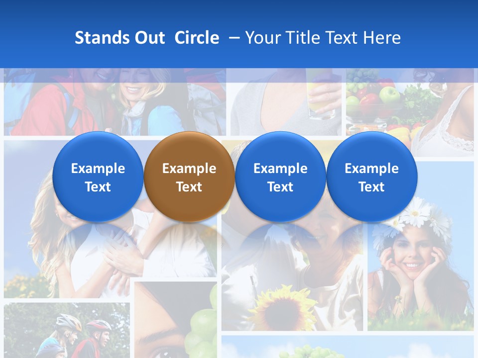 Elderly Portrait Fun PowerPoint Template