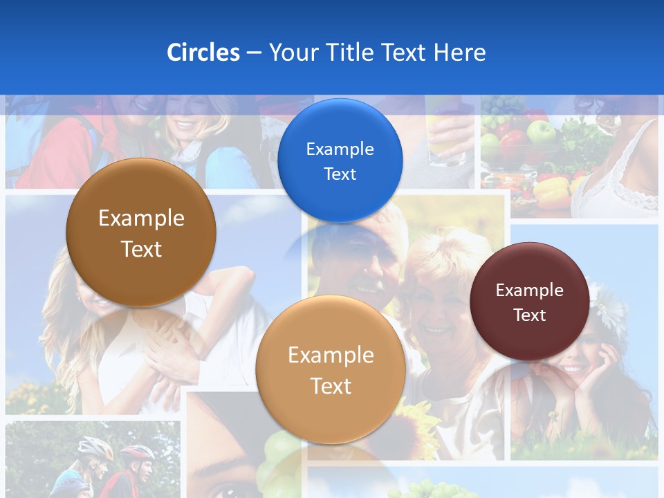 Elderly Portrait Fun PowerPoint Template