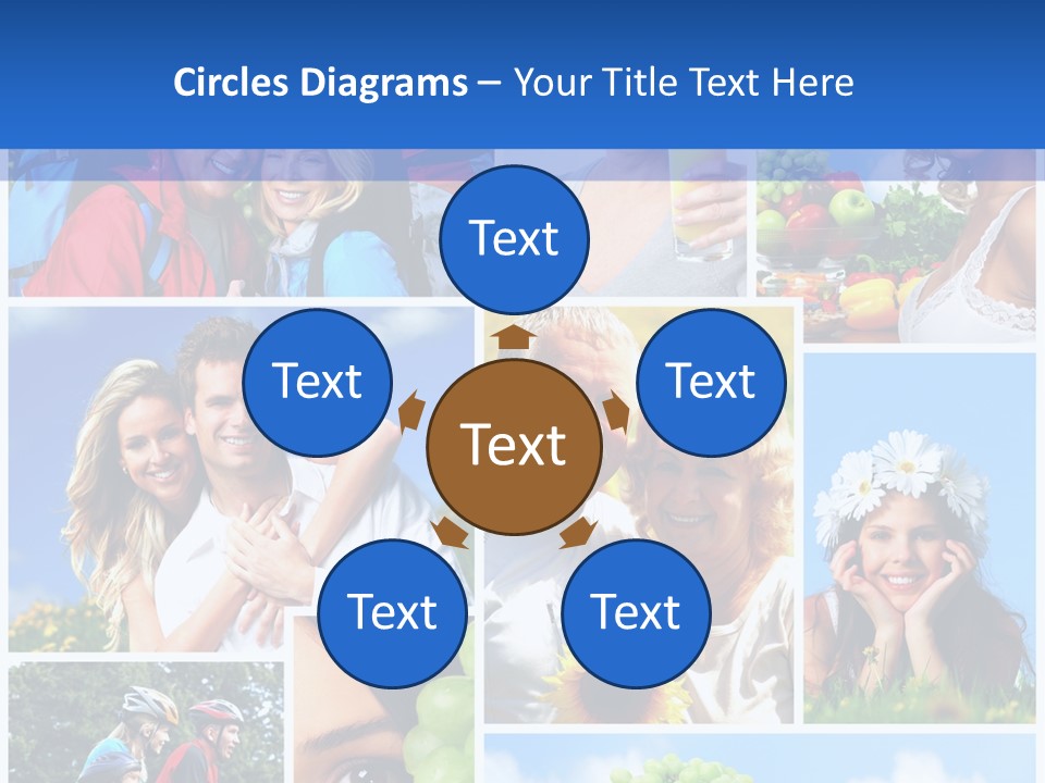 Elderly Portrait Fun PowerPoint Template