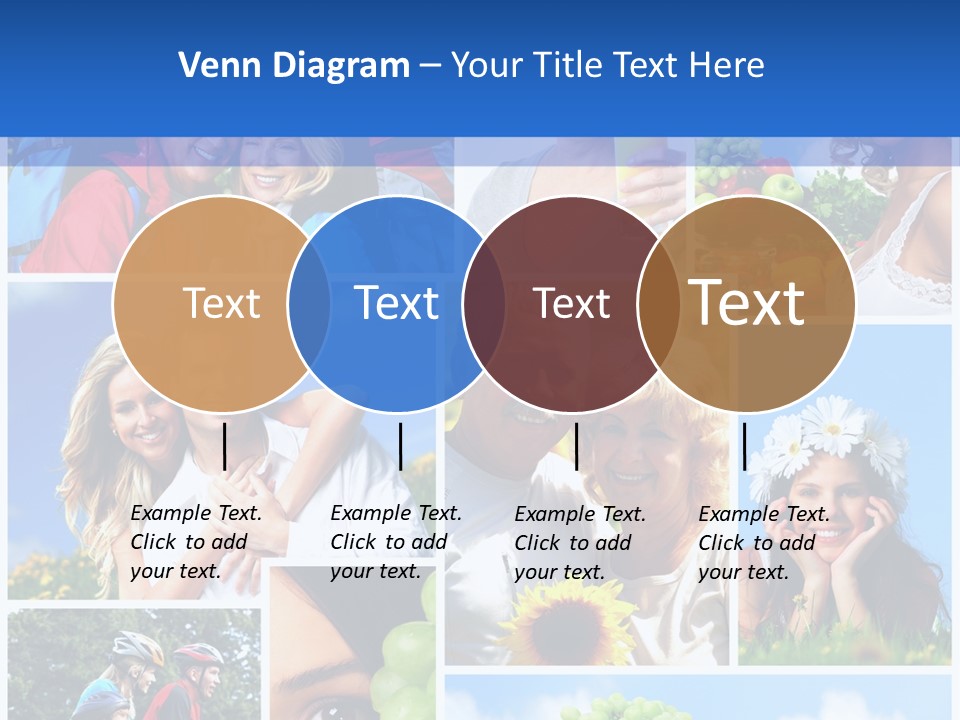 Elderly Portrait Fun PowerPoint Template