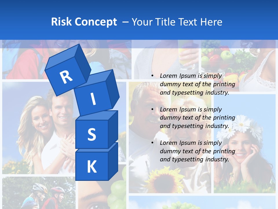 Elderly Portrait Fun PowerPoint Template