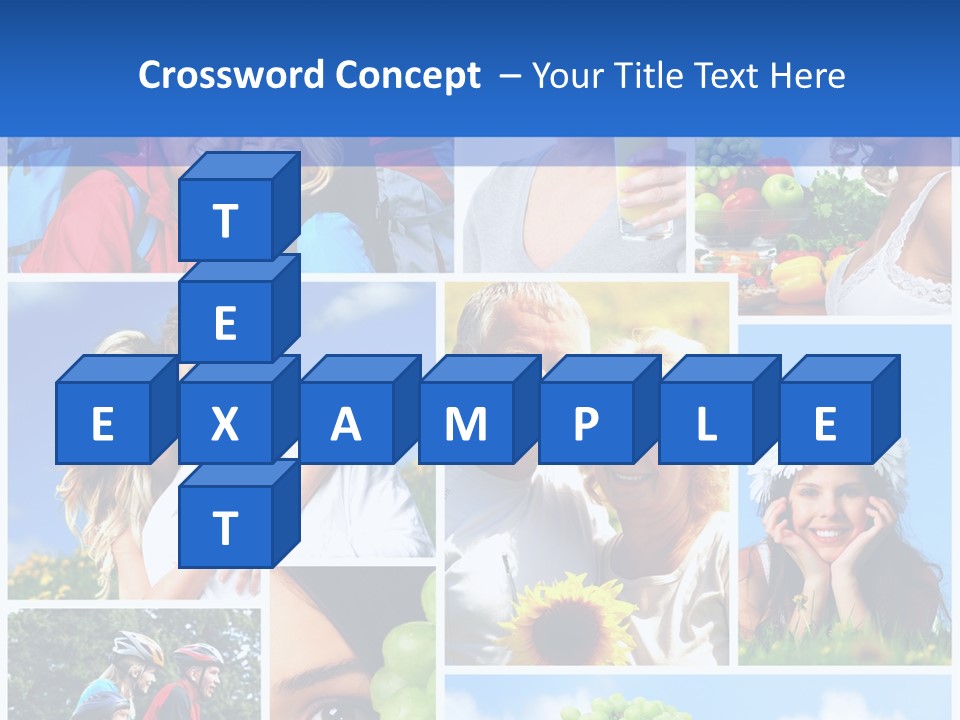 Elderly Portrait Fun PowerPoint Template