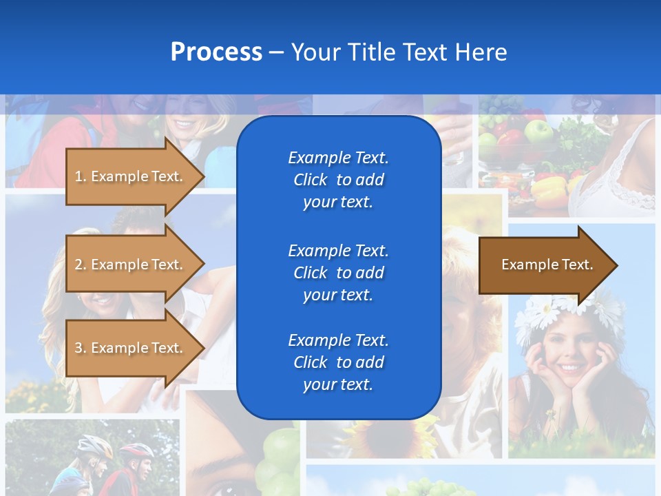 Elderly Portrait Fun PowerPoint Template
