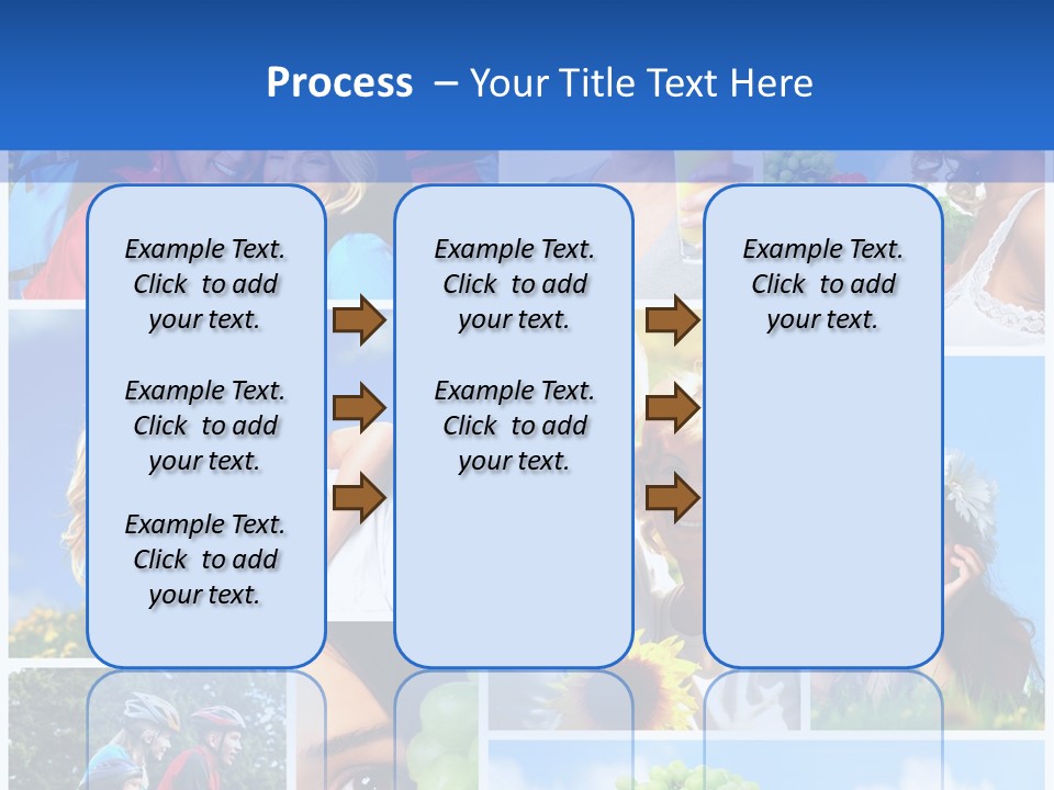Elderly Portrait Fun PowerPoint Template