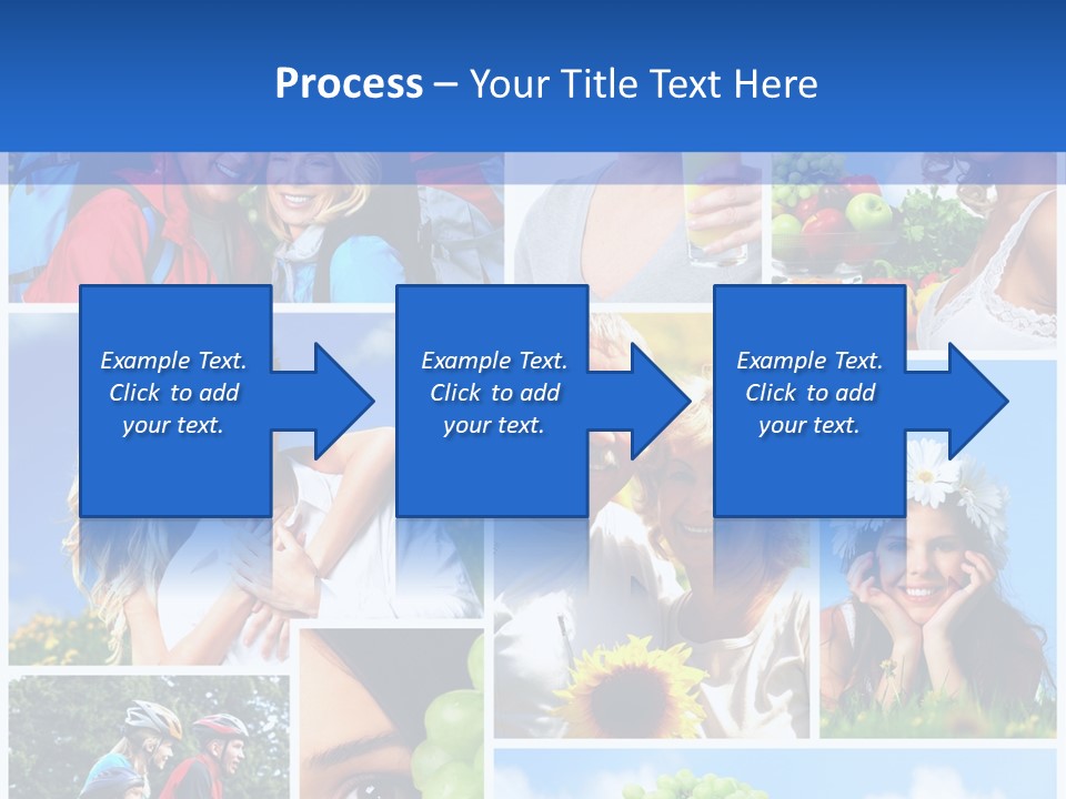 Elderly Portrait Fun PowerPoint Template
